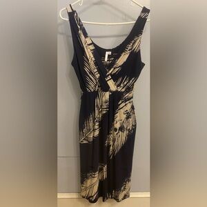 Black and Tan Patterned Dress